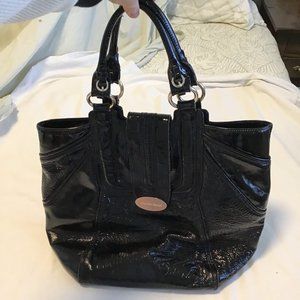 Charles David Large Patent Leather Handbag